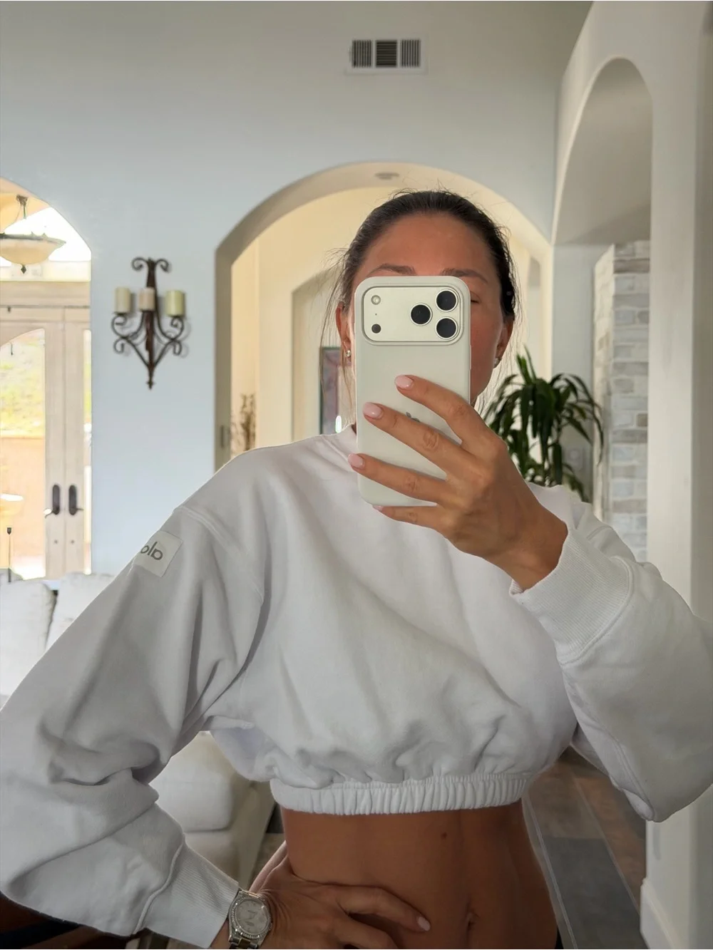 ALO Yoga crewneck soft ribbed